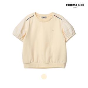 [행복한백화점][레노마 키즈]레노마키즈 여아파이핑배색맨투맨형티셔츠 R2322T169 크림
