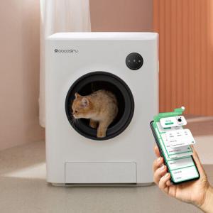 코코시루 고양이 매직 큐브 자동화장실 W9CLB 어플 자동탈취 무게측정 안전센서