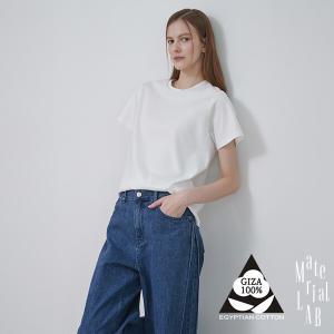 [단품] 머티리얼랩 이집트 GIZA코튼 100 시그니처 티셔츠 (여성용)