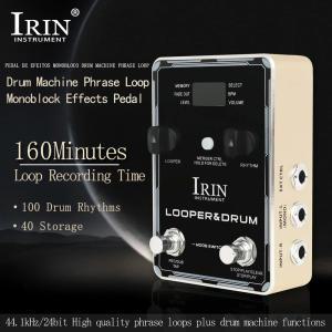 이펙터 IRIN 기타 효과 드럼 머신 프레이즈 루프 모노블록 페달 40 스토리지 100 리듬 10 메트로놈 베이스 파트
