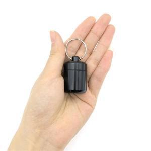 품질보증 미니 휴대용 알루미늄 알약 케이스 키체인 야외 포켓 상자 용기 운반 병 청력 보호 귀마개