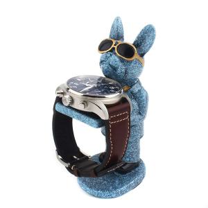 [오너클랜]포춘독 손목시계 거치대 대형 안경쓴 강아지 스탠드