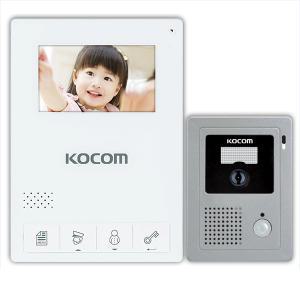 코콤 비디오폰 아날로그 KCV-434  / KC-C60  화이트