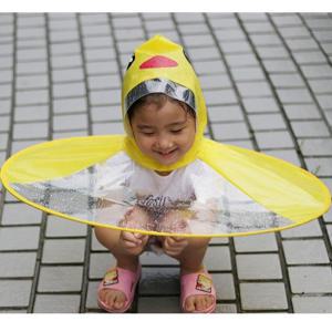 포커스 오리우비모자 모자우산 아동우산 어린이우산 우비