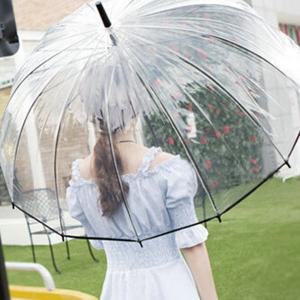 판매1위 블랙라인 투명 자동장우산 넓은130CM 16살  크고 튼튼한 예쁜우산