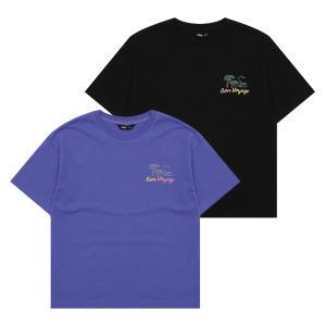[행복한백화점][소이]5부 네온 트로피칼 반팔 티셔츠 21M1460