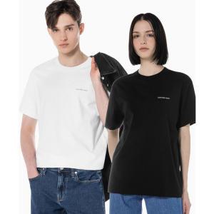 [롯데백화점]캘빈클라인 진 공용 릴렉스핏 2PK 반팔 티셔츠(J400313)