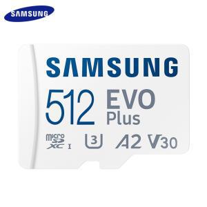 SAMSUNG EVO Plus Micro SD 카드 어댑터 포함 128GB 256GB 512GB TF A2 U3 V30 메모리 64GB A1 U1 V10 플래