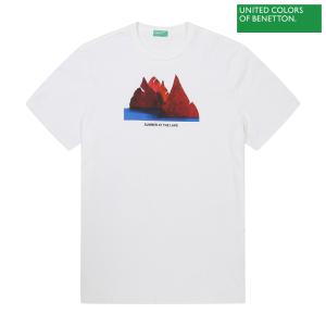[베네통]베네통 Graphic printed t-shirt 2S_3DKDJ1BD2_WH