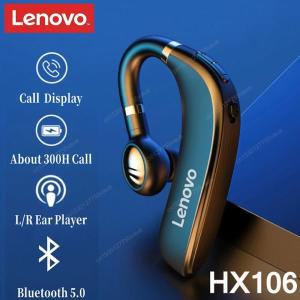 정품 레노버 HX106 블루투스 이어폰 프로 이어 후크, 무선 5.0 이어버드, 마이크 포함, 운전 회의용 40 시