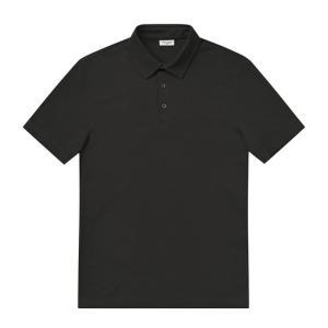 남성 베이직 피케 조직 카라 반팔 티셔츠 블랙 (AMRDKS20539)