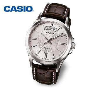 [카시오][정품] CASIO 카시오 MTP-1381L-7A 남성 야광 가죽 손목시계