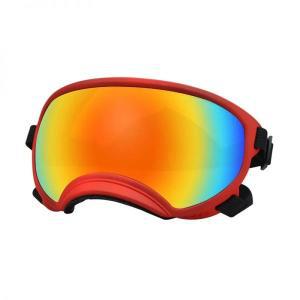 개고리 개 고글 선글라스 안경 스키 UV 보호 애완 동물 여행용 조절 가능한 스트랩 포함