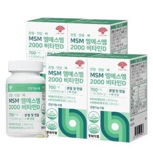 관절 연골 뼈 MSM 엠에스엠 2000 비타민D 4병 (480정)