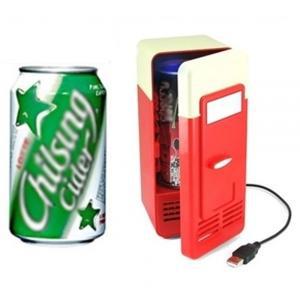 시원한usb미니냉장고 레드 음료수냉장고 USB냉장고