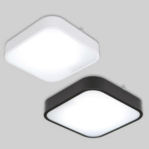 국산 사각 LED 직부등 15W 주광 6.5K KC 마빈 화이트 블랙 작은조명 홈조명
