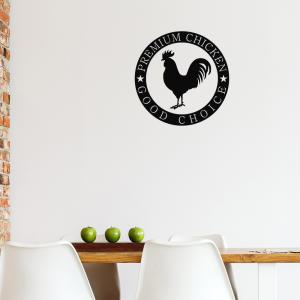 맛있는 닭 프리미엄 치킨 출입문 유리문 벽면 그래픽 스티커 글자 글귀 포인트 집