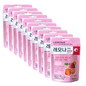 경남) 레모나 구미 비타민C 젤리 복숭아맛 43g x 10팩 비타민 함유