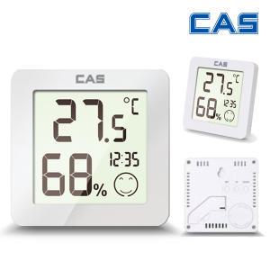 카스[CAS]디지털 온습도계 T023/슬림한 디자인/탁상용/벽걸이용/5단계 표정아이콘