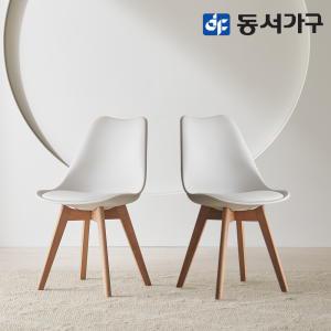 [동서가구] 이즈 코빈 컬러 원목 식탁 의자 1+1 IFO253