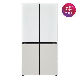 LG 디오스 냉장고 오브제컬렉션 M874MWG031S 1등급 4도어냉장고