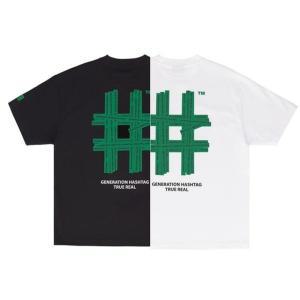 [갤러리아] BEENTRILL 빈트릴 반팔 뉴 해시태그 오버핏 티셔츠 (BA232TS002/OF/BK)