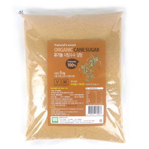 우리존 유기농 원당 5kg / 친환경 비정제 유기농설탕 오가닉슈가 사탕수수 100% 갈색설탕