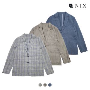 [닉스][NIX]남) 린넨혼방 레귤러핏 싱글 자켓(FNPECJV103P)