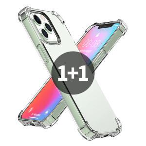 1+1 에어 범퍼 투명 케이스 아이폰13 프로 맥스 미니 방탄 핸드폰 케이스