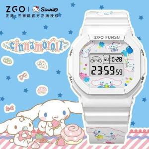 아동손목시계 유아전자시계 ZGO 산리오 워치 조인트 애니메이션 시나모롤 헬로 키티 심플 방수 야광 스퀘어