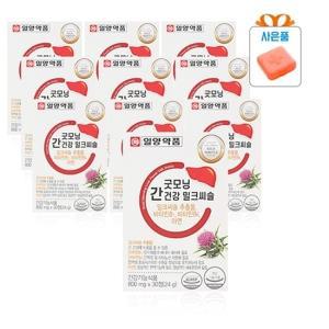 일양약품 간건강 밀크씨슬 간영양제 30정 10통(알약케이스포함) 간건강실리마린 GT