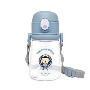 타푸코 테디베어프렌즈 투인원 트라이탄 빨대컵 블루 360ml 1개_MC