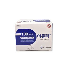 아큐라 소독용 알콜스왑 일회용 알콜솜 100매입