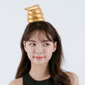 할로윈장식 (황금똥머리띠)할로윈 파티 머리띠 코믹 엽기 소품_MC