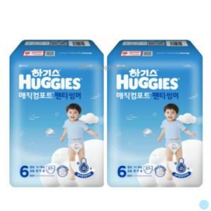 하기스 매직컴포트 썸머 6단계 팬티 기저귀 37p 2팩_MC