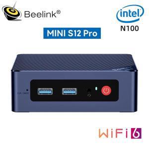 미니본체 완본체 윈도우탑재 Beelink 미니 S12 프로 인텔 알더 레이크 N100 PC, 윈도우 11 DDR4 16GB 500GB