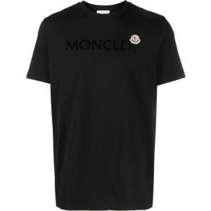 [몽클레어](당일) 24SS 몽클레어 로고 패치 블랙 반팔 티셔츠 8C00057 8390T 999