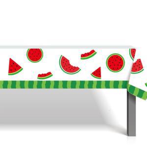 여름테마 파티용품  오렌지 딸기 파인애플 일회용 식탁보 수박 레몬 테이블 커버 과일 생일 파티 용품 130x