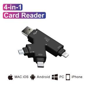 4in1 카드 리더기 usbC 마이크로 USB MicroSD 어댑터 안드로이드 ipad아이폰 7 플러스 6s5s 맥북 OTG TF SD