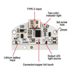 DC5V 호환 DC5V충전기 USB 멀티탭 케이블 LED 터치 소형 야간 램프 제어 스위치 모듈DC 5V 타입 C 테이블