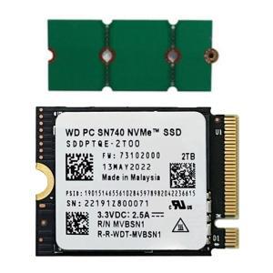 [해외직구] 웨스턴디지털 WD 2230 SSD 2TB 스팀덱 SSD 교체 호환 SN740 M2 NVME + 2230전환2242/2280