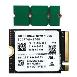 [해외직구] 웨스턴디지털 WD 2230 SSD 1TB 스팀덱 SSD 교체 호환 SN740 M2 NVME + 2230전환2242/2280