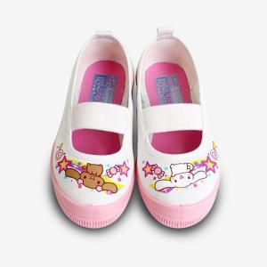 [RG7NPS89]아사히 시나모롤 핑크 실내화 유아 아동 학생