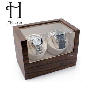 [하이덴][Heiden] 하이덴 버사 엘리트 더블 와치와인더 VR002-Walnut Wood 명품 시계보관함 2구