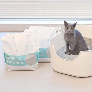 바이랩 캡슐 벤토나이트 고양이 화장실 모래 냄새 6.3kg X 3개입