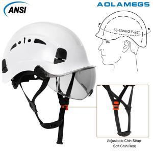 경량안전모 헬멧 경작업모 안전모 현장 가벼운 통풍 고글 바이저와 건설 안전 고품질 ABS 하드 모자 라이트