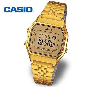 [카시오][정품] CASIO 카시오 LA680WGA-9DF 여성 전자 금장 메탈시계