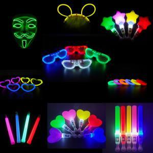파티용품-LED 야광 응원봉 하트 별 안경 머리띠 클럽