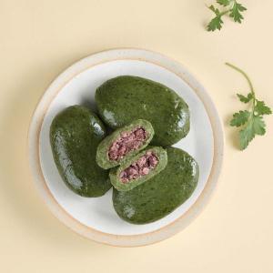 [마을기업싸리재]통팥앙금 현미 쑥떡 60g 10봉지 앙금떡 영양떡