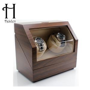 [하이덴][Heiden] 하이덴 프리미어 더블 와치와인더 HD010-Walnut Wood 명품 시계보관함 2구